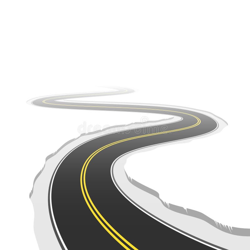 Strada di bobina. Vettore. royalty illustrazione gratis Strada di bobina. Vettore. royalty illustrazione gratis