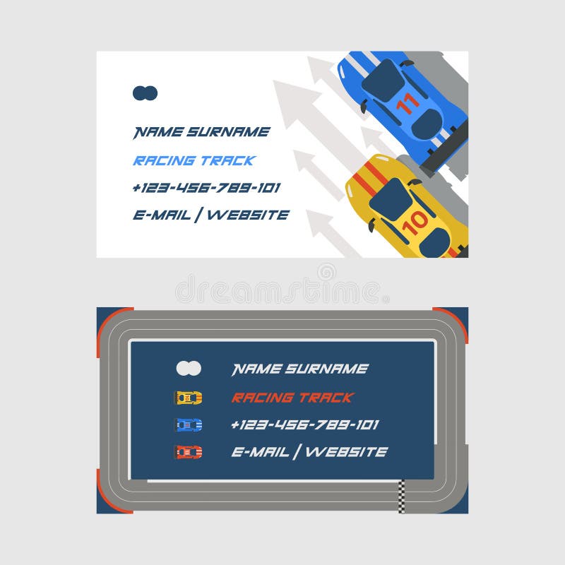Strada pedonale da corsa, serie di biglietti da visita illustrativa vettoriale. Progettazione dei binari di trasporto royalty illustrazione gratis Strada pedonale da corsa, serie di biglietti da visita illustrativa vettoriale. Progettazione dei binari di trasporto royalty illustrazione gratis