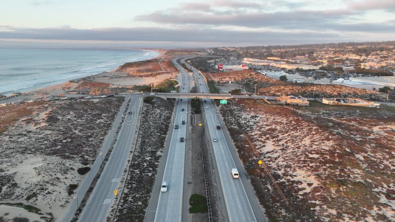 Strada a Sand City in california Stati Uniti.