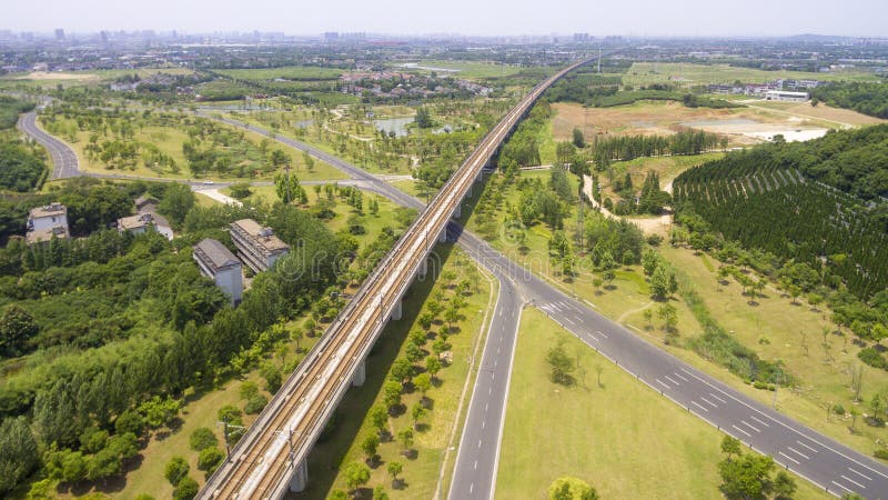 Strade principali e ferrovie immagine stock Strade principali e ferrovie immagine stock