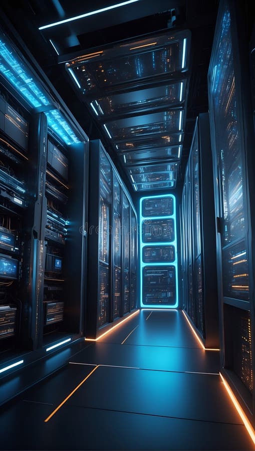 Strahlend morgen : Quantumquotients 3d aurora. ai generieren stock abbildung