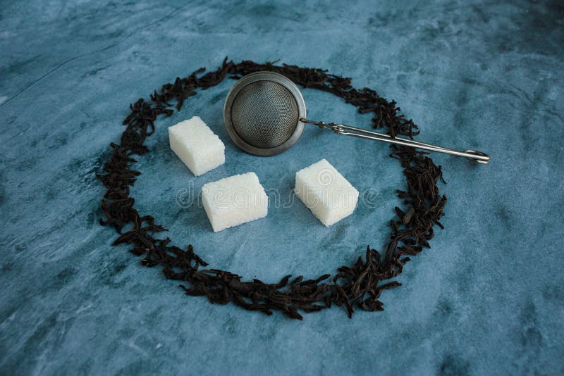 Strainer for tea leaves stock image. Image of beautiful 74304247