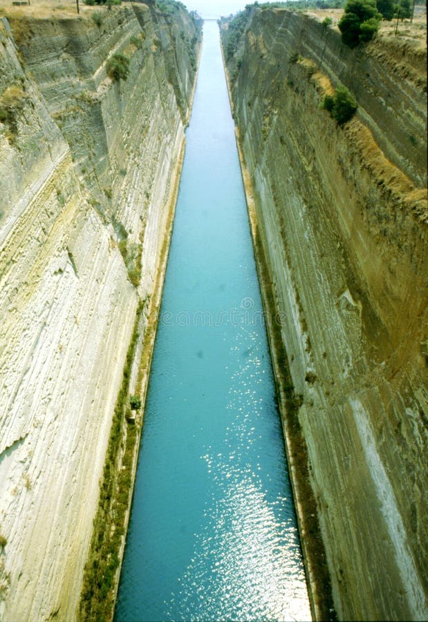 Strait of Corinth stock image. Image of development, looking 14369921