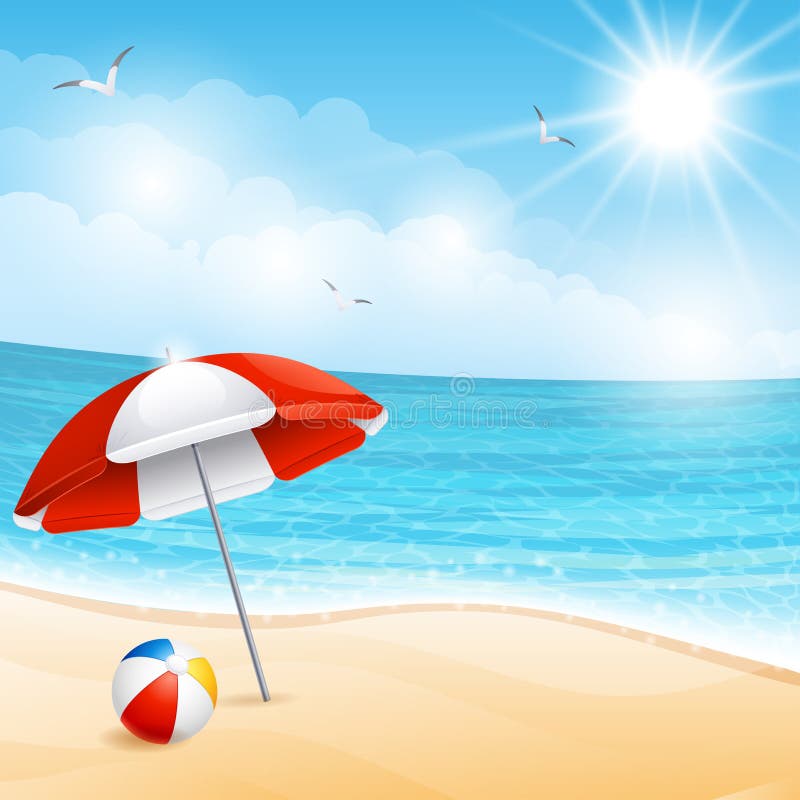  Strand vektor abbildung