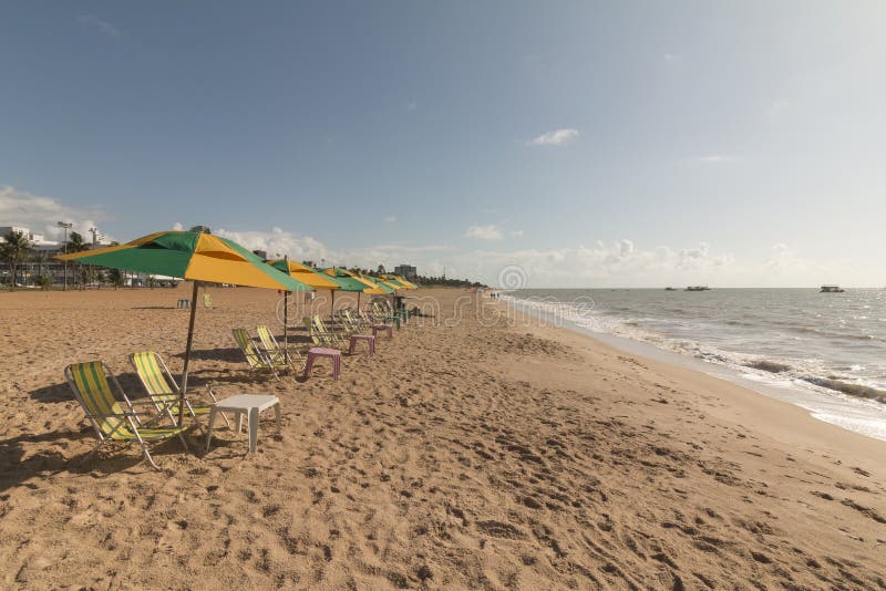 Strand Cabo Branco, Joao Pessoa-PB, Brasilien lizenzfreie stockbilder Strand Cabo Branco, Joao Pessoa-PB, Brasilien lizenzfreie stockbilder