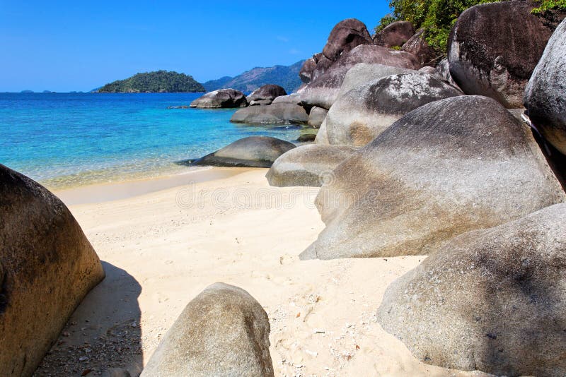 Strand in Ko Lanta, Thailand royalty-vrije stock fotografie Strand in Ko Lanta, Thailand royalty-vrije stock fotografie