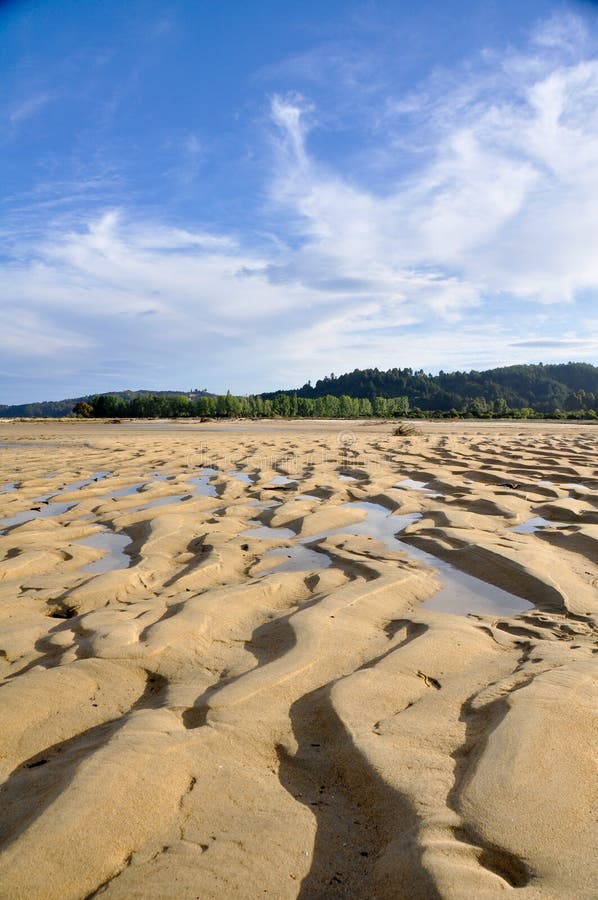 Strand im Abel Tasman Nationalpark stockbilder