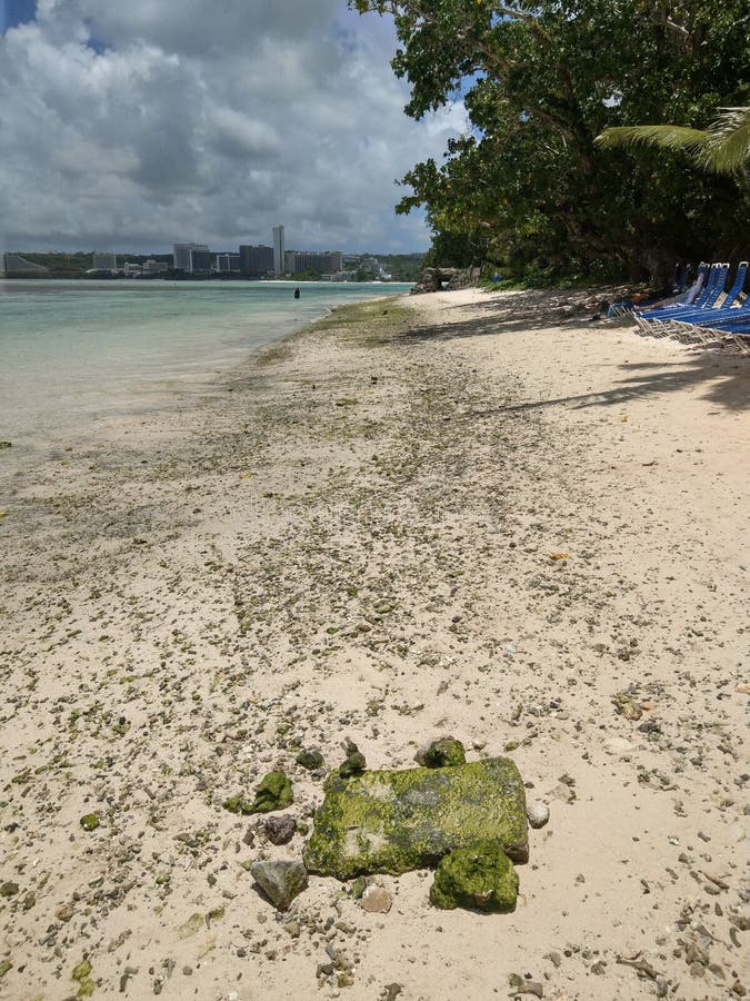 Strand op guan stock afbeelding Strand op guan stock afbeelding