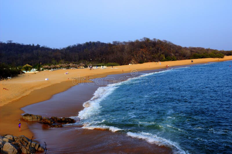 A little beach from Puerto Escondido Mexico. A little beach from Puerto Escondido Mexico