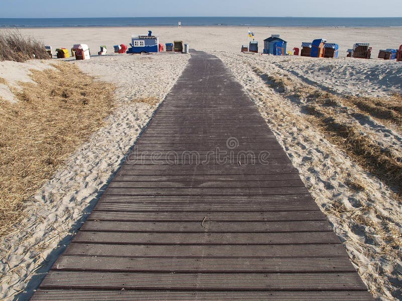 Strand van Juist stock foto