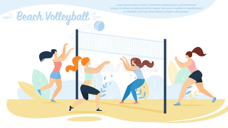 Strand-Volleyball, Sportlerin-Team-Wettbewerb, lizenzfreie abbildung Strand-Volleyball, Sportlerin-Team-Wettbewerb, lizenzfreie abbildung