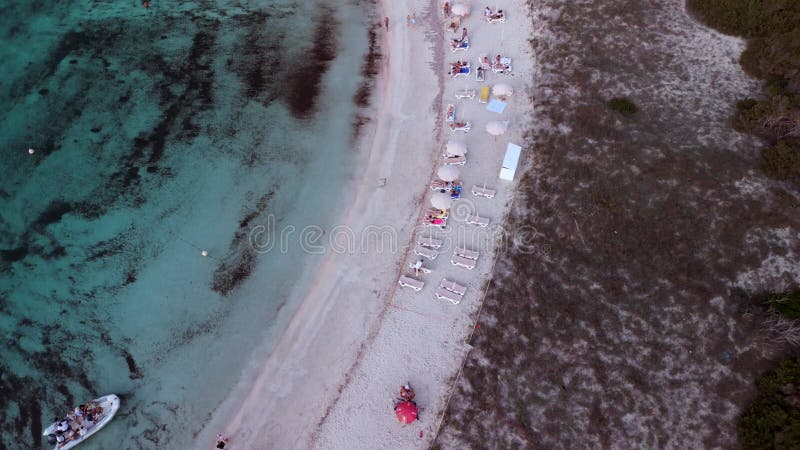 Strandformentera Insel Ibiza spain. Flugdrohne