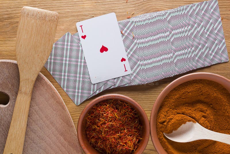 Saffron powder stock photo. Image of sale, saffron, pepper 32035990