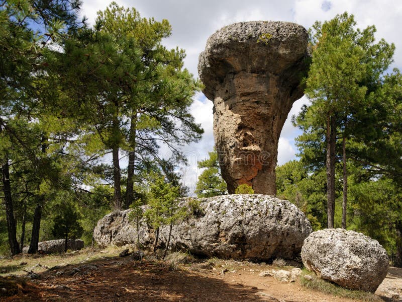 Strange rocks in the Enchanted city of Cuenca