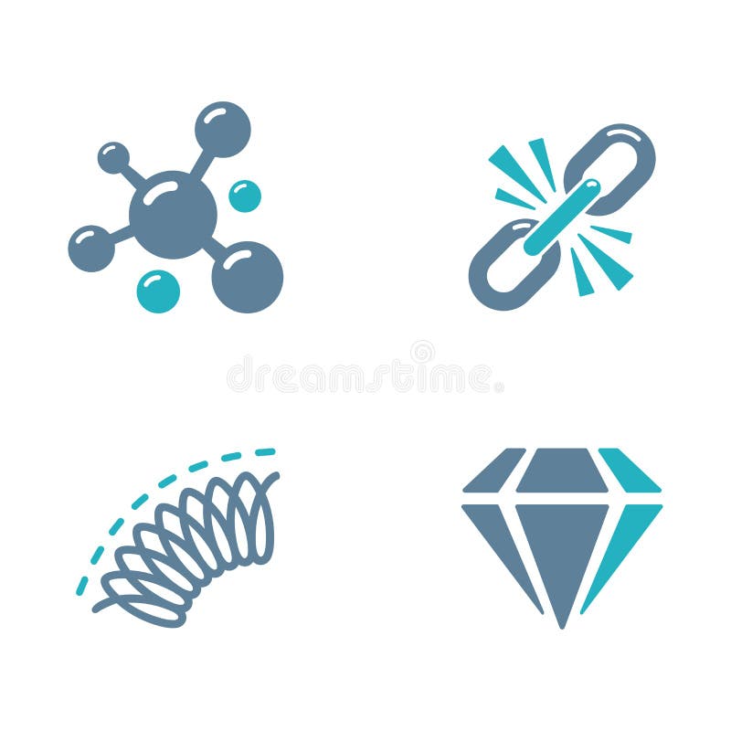 Strapping band properties icons set vector illustration