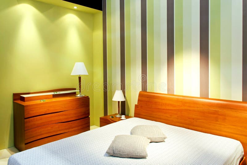 Straps bedroom stock photo