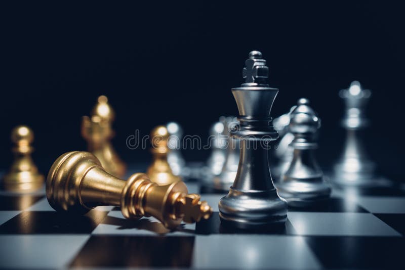 Chess board game business strategy or leadership concept. Chess board game business strategy or leadership concept