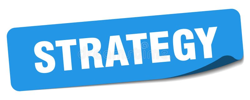 Strategidekal. strategi royaltyfri illustrationer