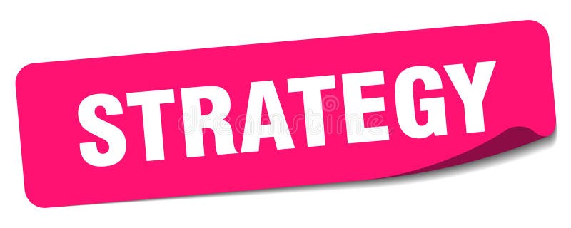 Strategidekal. strategi vektor illustrationer
