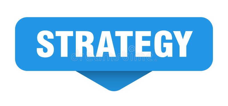 Strategidekal. strategiinloggning på öppen bakgrund vektor illustrationer