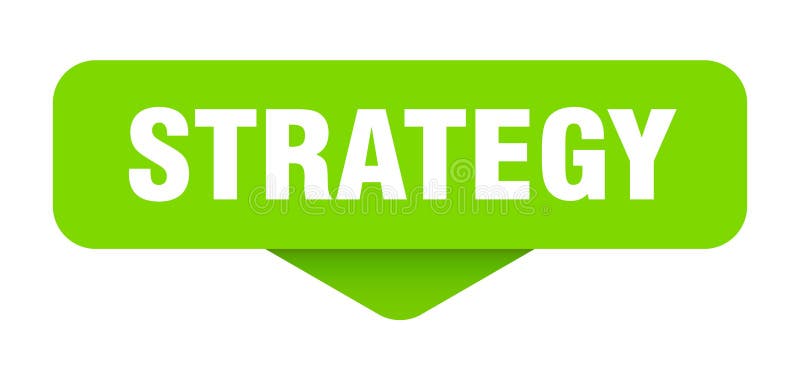 Strategidekal. strategiinloggning på öppen bakgrund vektor illustrationer