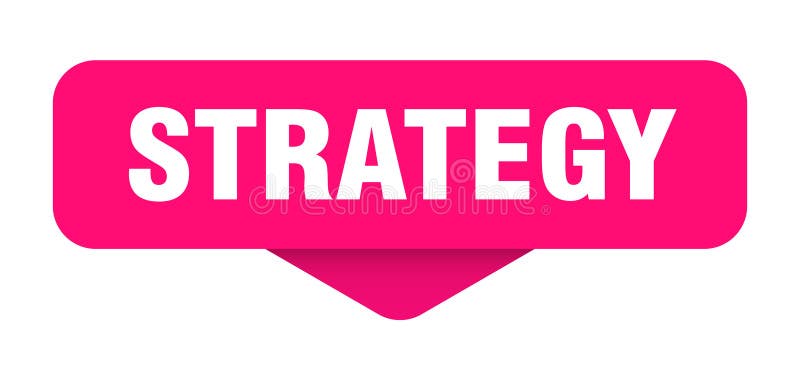 Strategidekal. strategiinloggning på öppen bakgrund vektor illustrationer