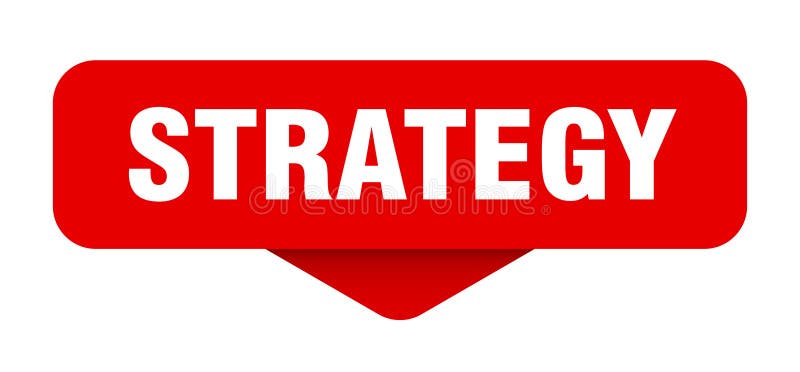 Strategidekal. strategiinloggning på öppen bakgrund vektor illustrationer