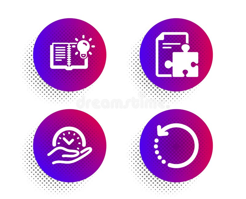 Strategie-, Produktwissen und Ikonensatz der sicheren Zeit Wiederaufnahmedatenzeichen Puzzlespiel, Ausbildungsprozeß, Management lizenzfreie abbildung Strategie-, Produktwissen und Ikonensatz der sicheren Zeit Wiederaufnahmedatenzeichen Puzzlespiel, Ausbildungsprozeß, Management lizenzfreie abbildung