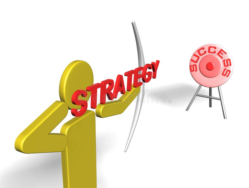 Strategie zum Erfolg stock abbildung Strategie zum Erfolg stock abbildung