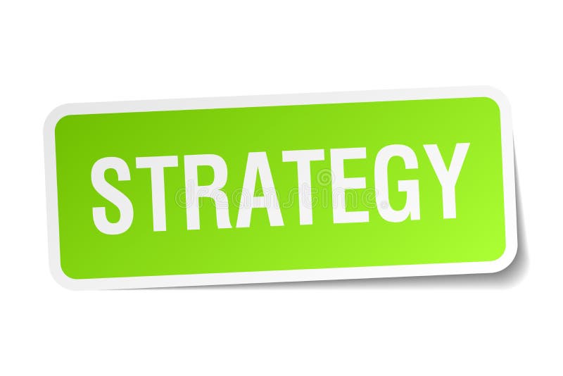 Strategiklistermärke stock illustrationer