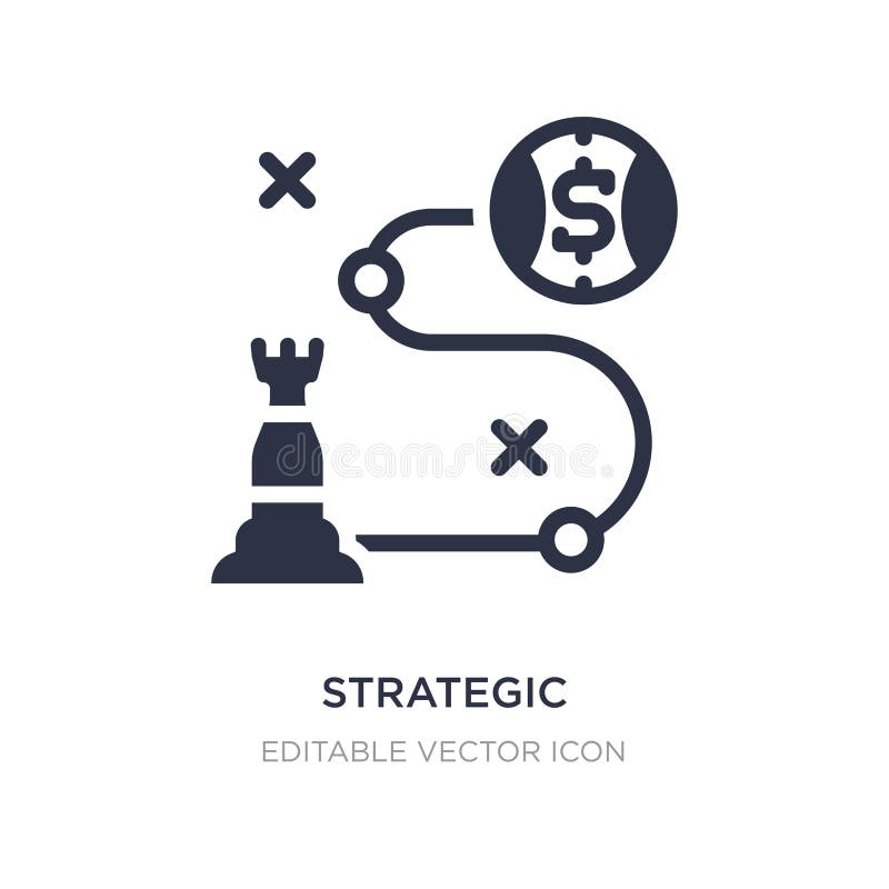 strategisch pictogram op witte achtergrond Eenvoudige elementenillustratie van Bedrijfsconcept royalty-vrije illustratie strategisch pictogram op witte achtergrond Eenvoudige elementenillustratie van Bedrijfsconcept royalty-vrije illustratie