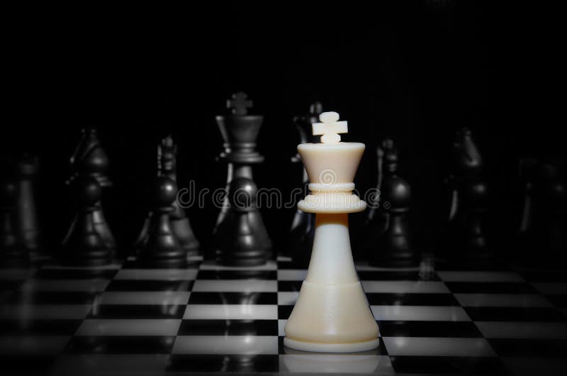 Browse Free HD Images of Dark Wooden Chess Pieces On Black