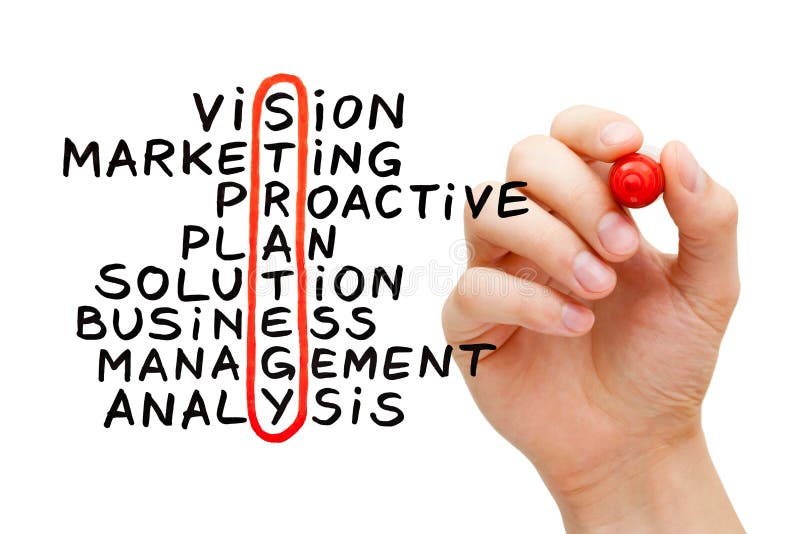 Strategy Crossword Concept stock photos