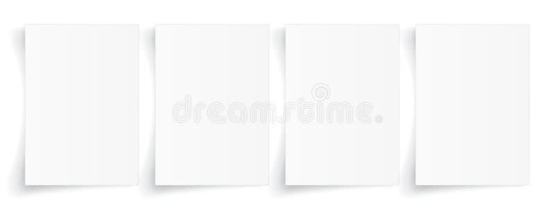 Strato in bianco A4 di Libro Bianco con ombra, modello per la vostra progettazione insieme Illustrazione di vettore illustrazione di stock Strato in bianco A4 di Libro Bianco con ombra, modello per la vostra progettazione insieme Illustrazione di vettore illustrazione di stock