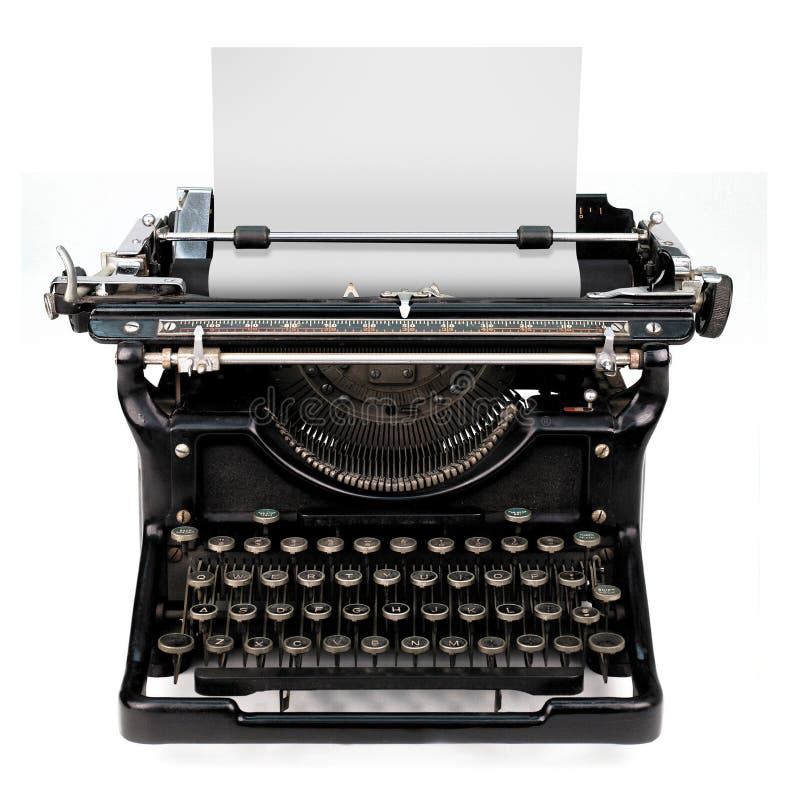 Strato in bianco in una macchina da scrivere