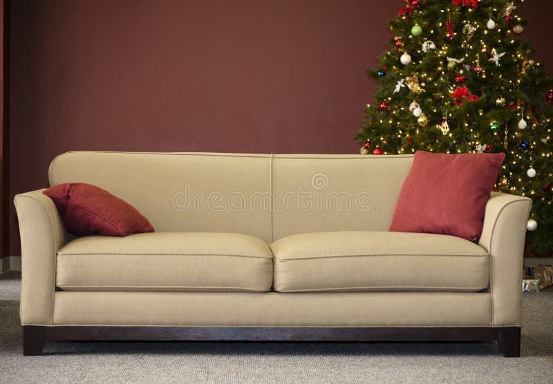 Strato ed albero di Natale fotografia stock libera da diritti Strato ed albero di Natale fotografia stock libera da diritti