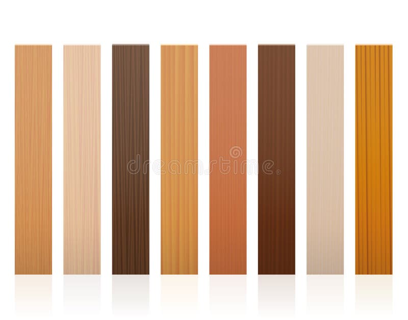Straturi de lemn diferite texturi de culori vector illustration