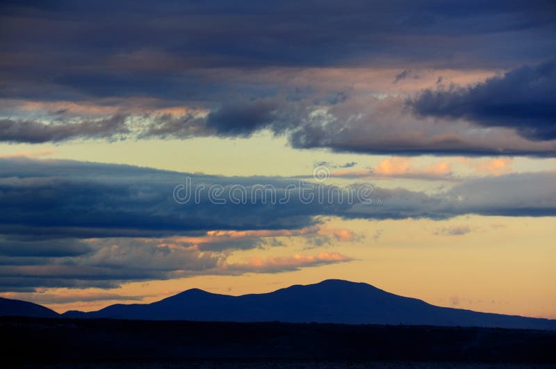 Stratus Clouds over a Lake