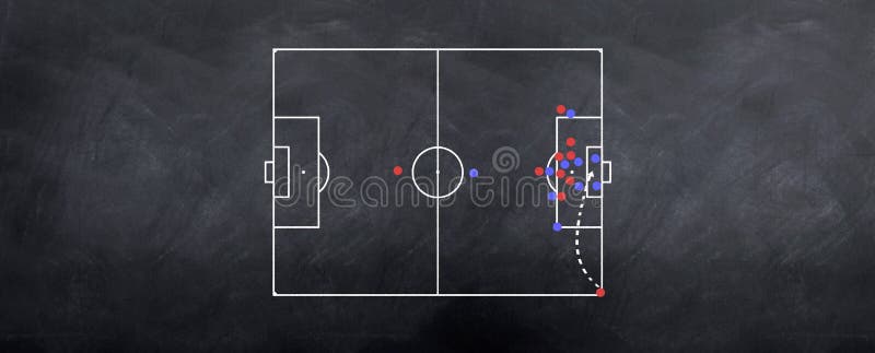 Stratégie de attaque du football d'énergie faisante le coin illustration de vecteur Stratégie de attaque du football d'énergie faisante le coin illustration de vecteur