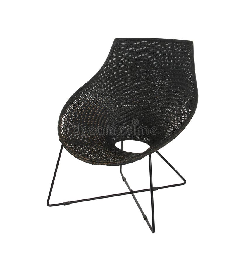 Straw chair isolated stock image. Image of organic, pattern 59115781