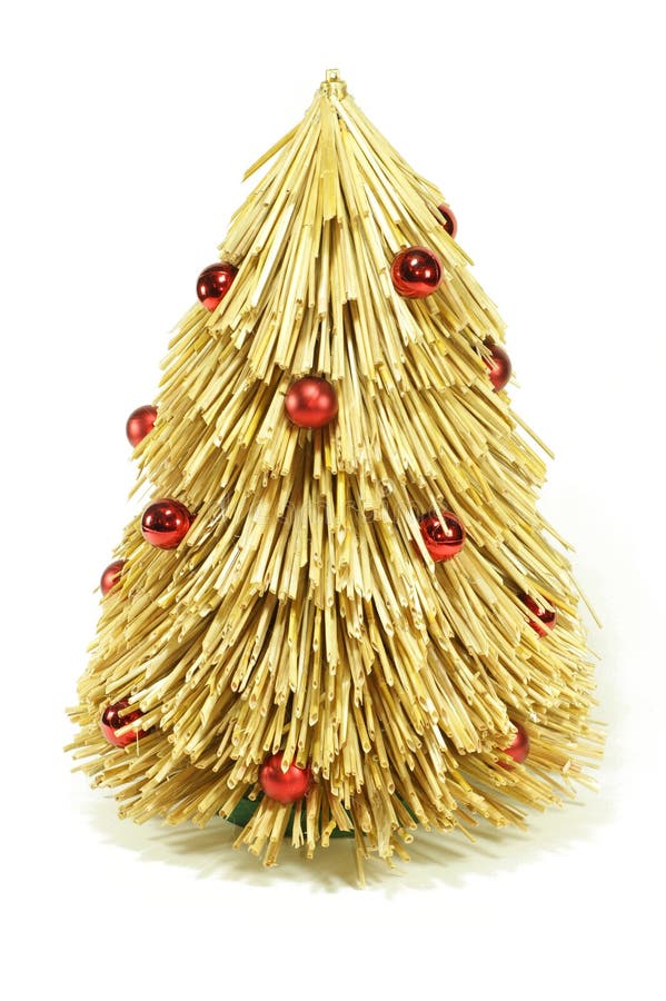 Straw christmas tree stock photo. Image of christmas 65233386