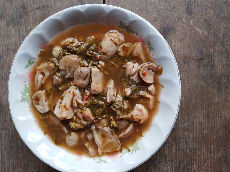 Straw mushroom curry, Food, Chili, Meat, Cup royalty free stock photo