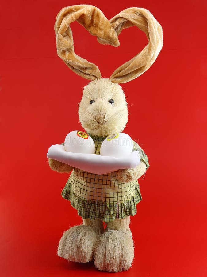 Straw rabbit stock photo. Image of celebrate, bunny, holiday 23021706