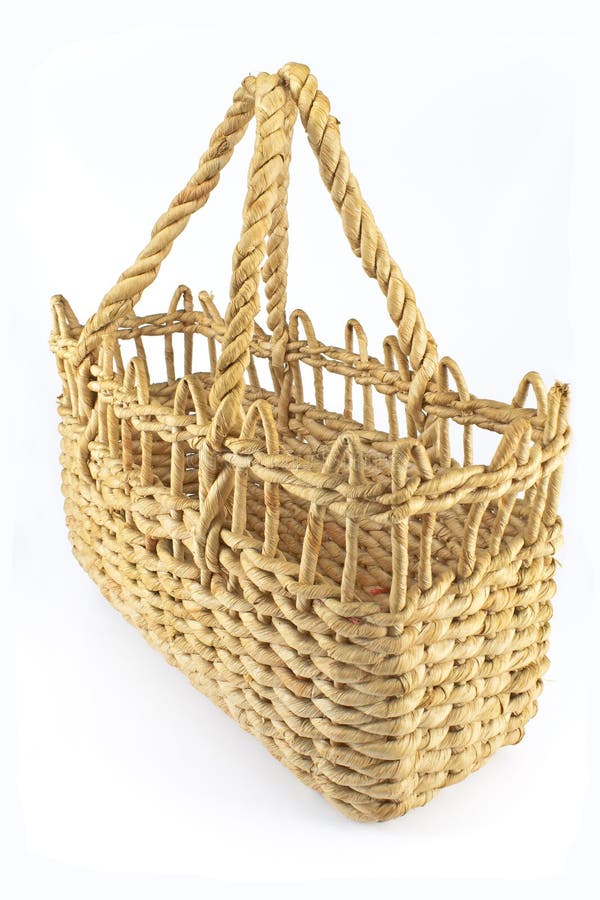 Straw shopping basket stock photo. Image of elegance 37064138