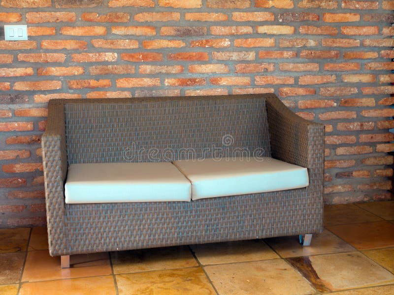 Straw sofa