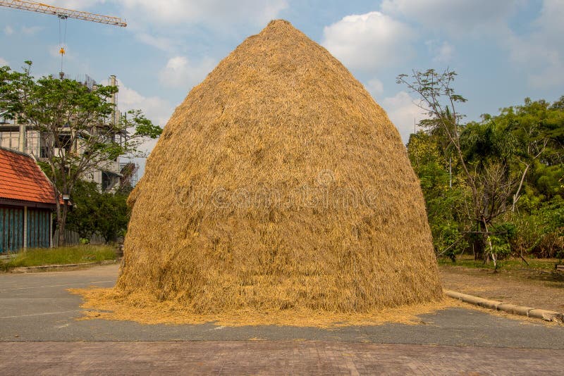 The Straw stack stock photography The Straw stack stock photography