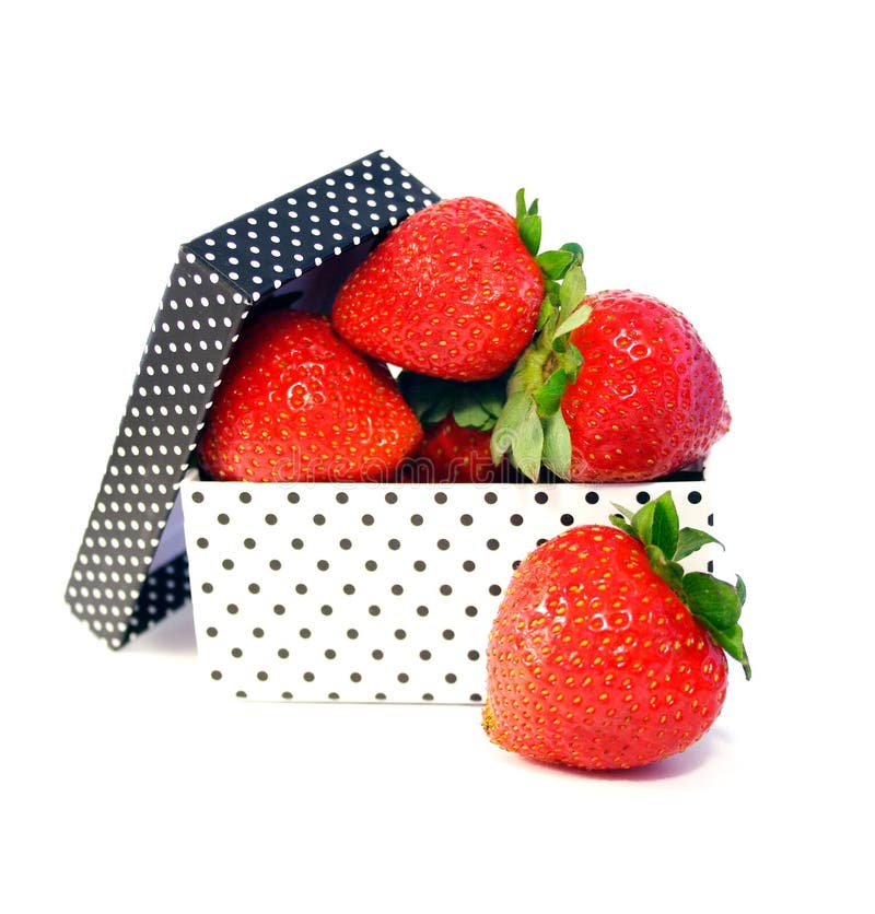 Strawberries in box