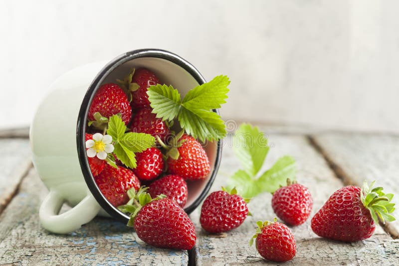 Strawberries in cup