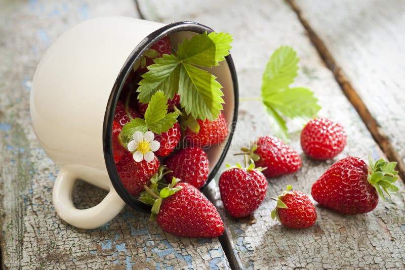 Strawberries in cup