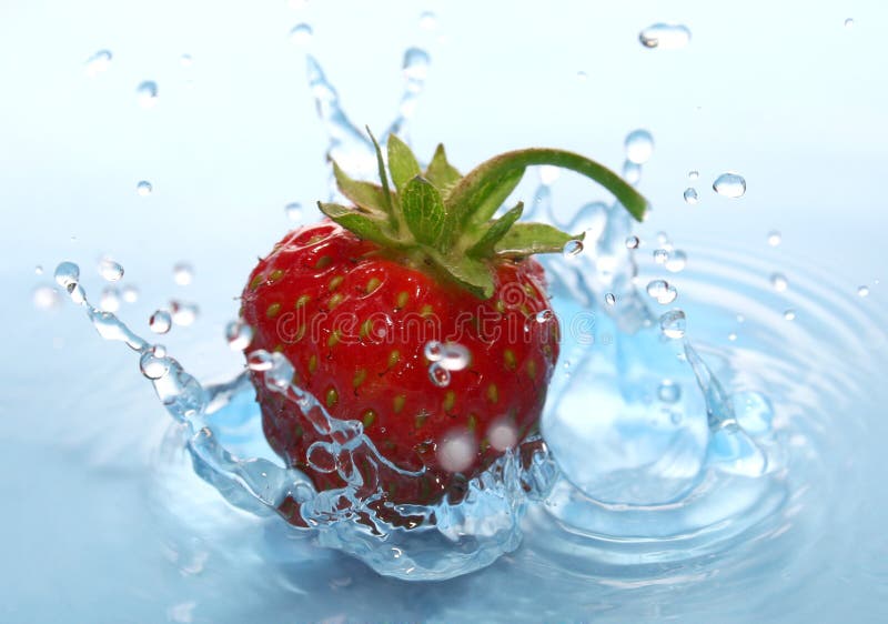 The Strawberries in drop.